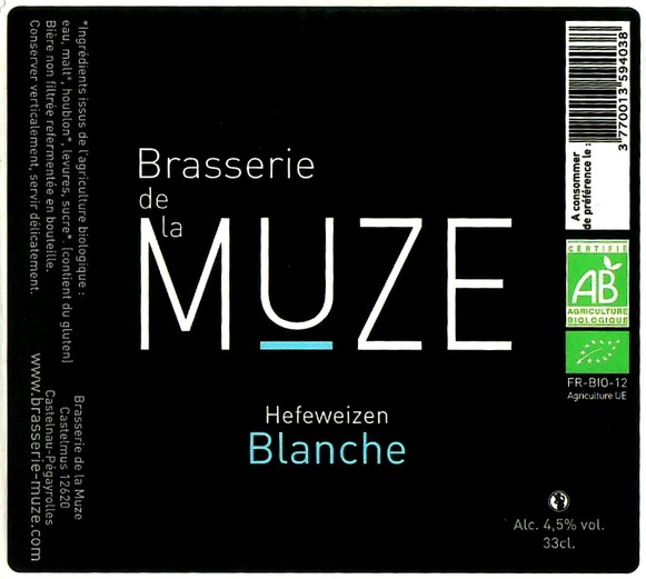 Etiquette BRASSERIE DE LA MUZE 02