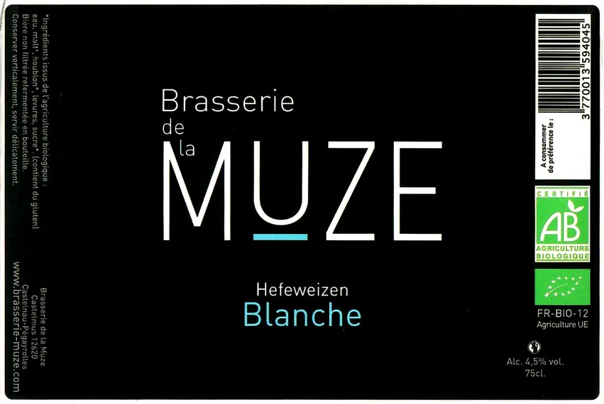 Etiquette BRASSERIE DE LA MUZE 07