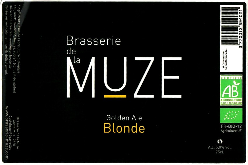 Etiquette BRASSERIE DE LA MUZE 08