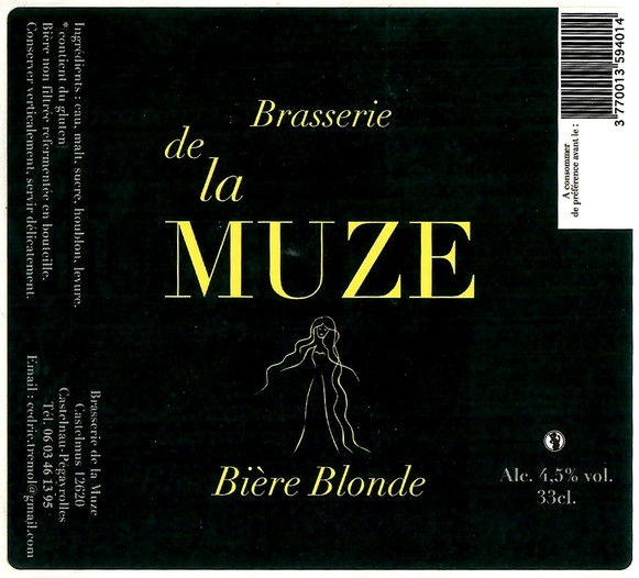 Etiquette BRASSERIE DE LA MUZE 15