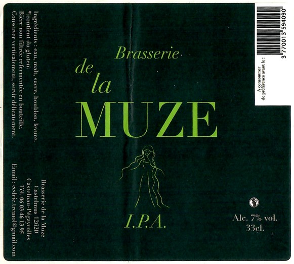 Etiquette BRASSERIE DE LA MUZE 16