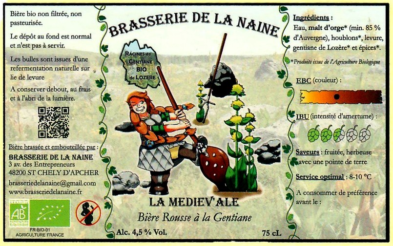 Etiquette BRASSERIE DE LA NAINE 03