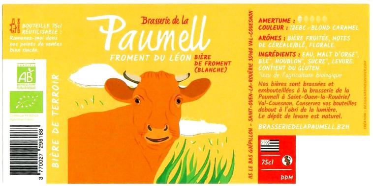 Etiquette BRASSERIE DE LA PAUMELL 23