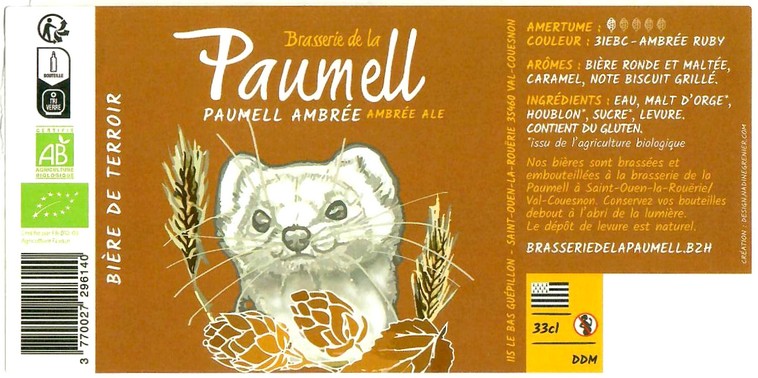 Etiquette BRASSERIE DE LA PAUMELL 24
