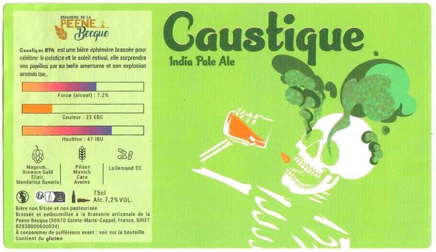 Etiquette BRASSERIE DE LA PEEN BECQUE 02