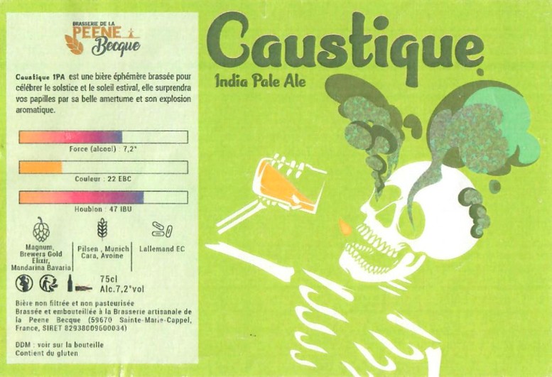 Etiquette BRASSERIE DE LA PEENE BECQUE 04