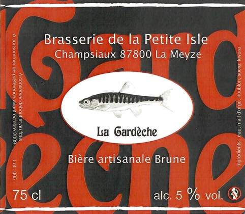 Etiquette BRASSERIE DE LA PETITE ISLE 04