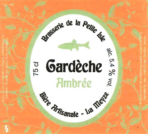 Etiquette BRASSERIE DE LA PETITE ISLE 15