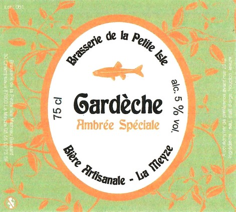 Etiquette BRASSERIE DE LA PETITE ISLE 16