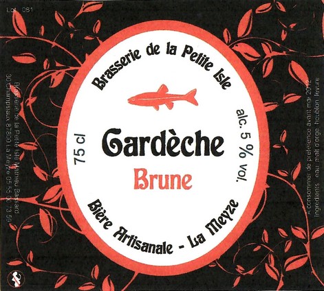 Etiquette BRASSERIE DE LA PETITE ISLE 17