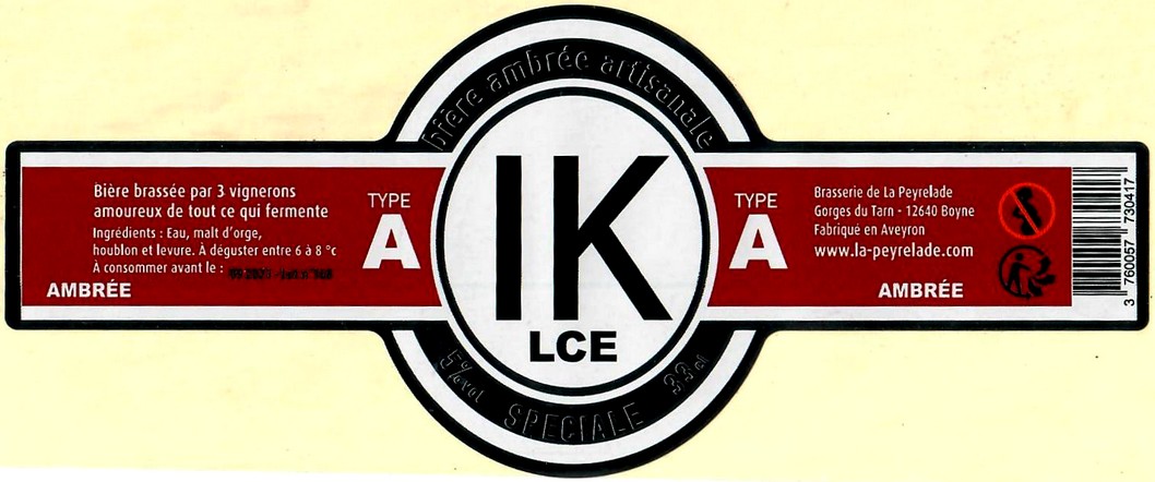 etiquette BRASSERIE DE LA PEYRELADE 03