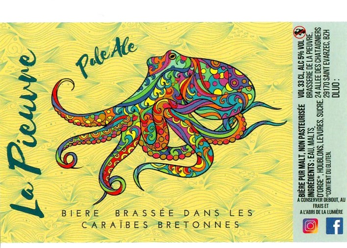 Etiquette BRASSERIE DE LA PIEUVRE 01
