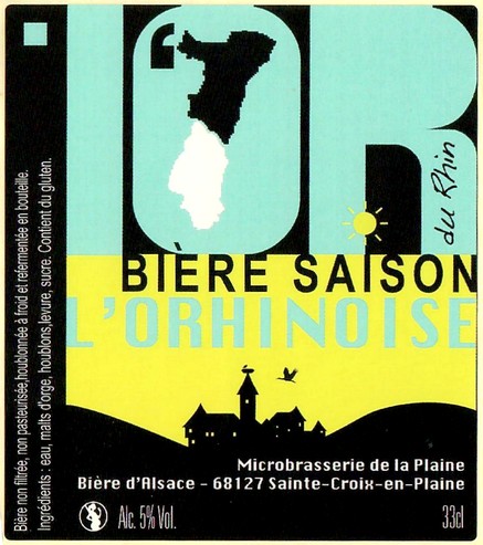 Etiquette BRASSERIE DE LA PLAINE 68 10