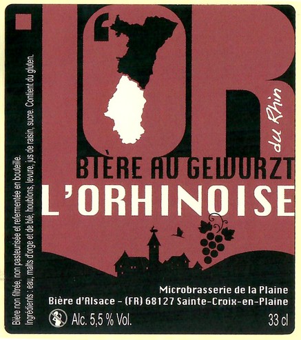 Etiquette BRASSERIE DE LA PLAINE 68 11