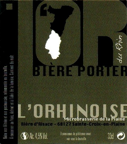 etiquette BRASSERIE DE LA PLAINE ALSACE 03