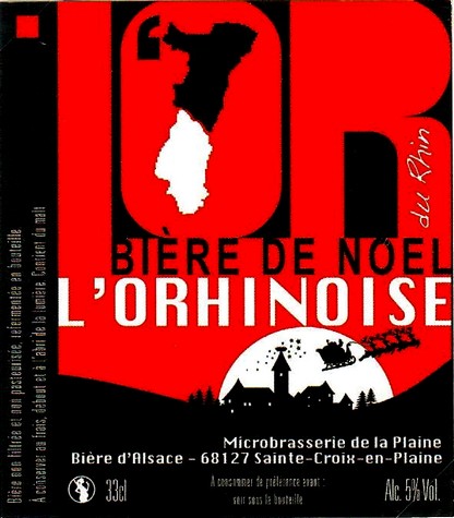 etiquette BRASSERIE DE LA PLAINE ALSACE 08