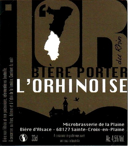 etiquette BRASSERIE DE LA PLAINE ALSACE 09