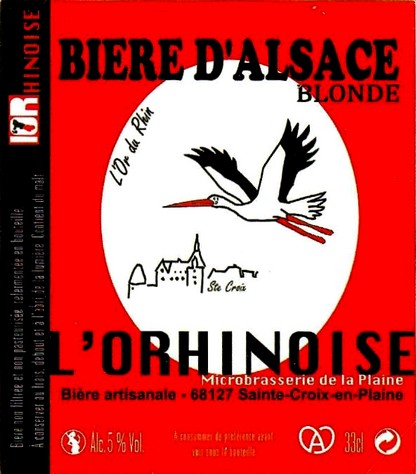 etiquette BRASSERIE DE LA PLAINE ALSACE 12
