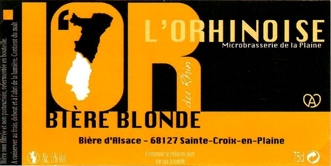 etiquette BRASSERIE DE LA PLAINE ALSACE 13