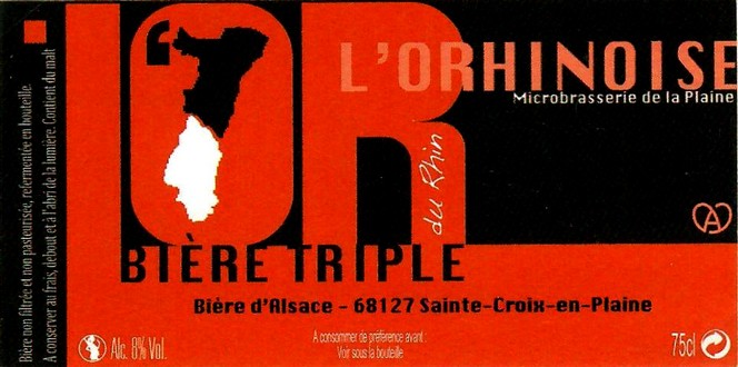 etiquette BRASSERIE DE LA PLAINE ALSACE 15