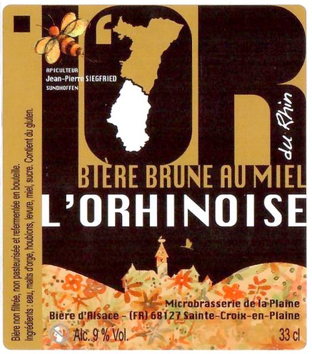 Etiquette BRASSERIE DE LA PLAINE ALSACE 18