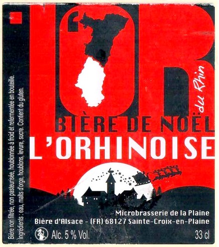 Etiquette BRASSERIE DE LA PLAINE ALSACE 21