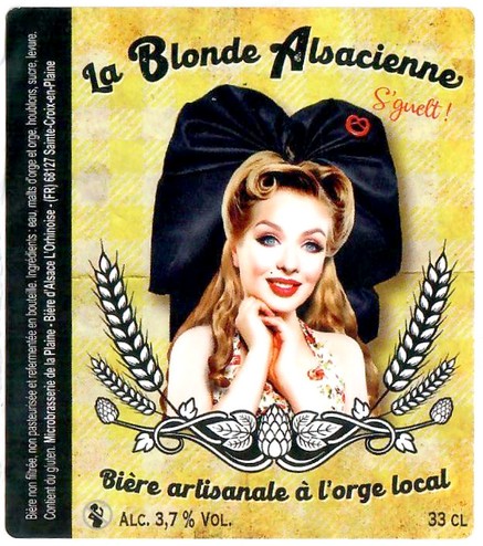 Etiquette BRASSERIE DE LA PLAINE ALSACE 26