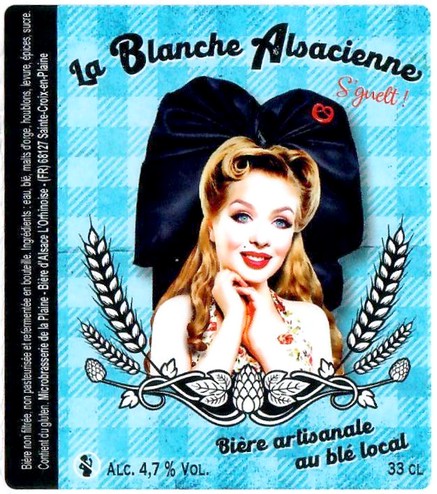 Etiquette BRASSERIE DE LA PLAINE ALSACE 27