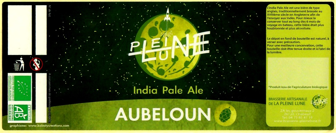etiquette BRASSERIE DE LA PLEINE LUNE 46