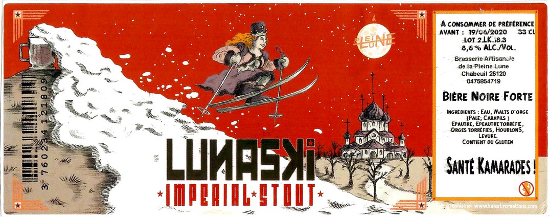 Etiquette BRASSERIE DE LA PLEINE LUNE 63