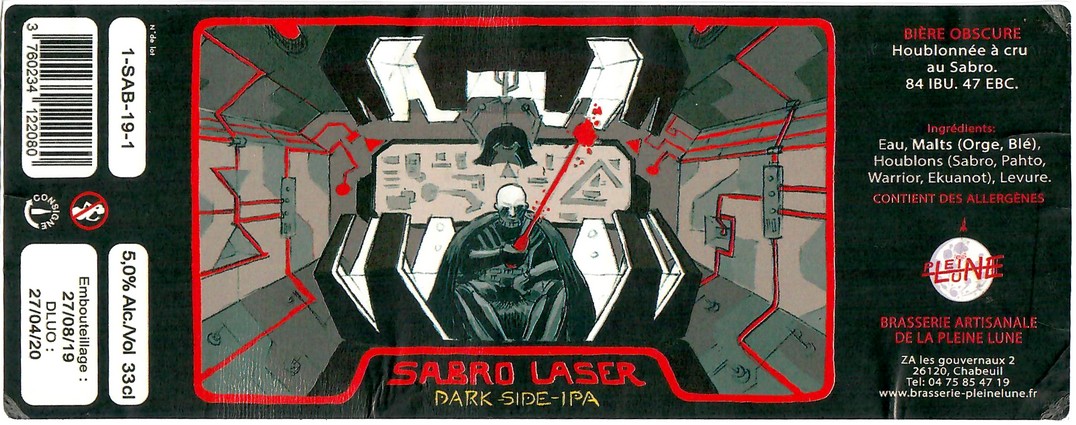 Etiquette BRASSERIE DE LA PLEINE LUNE 70