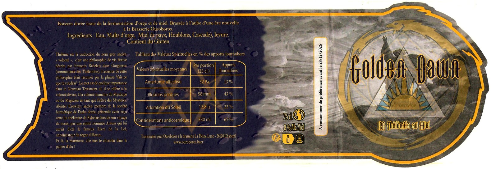 Etiquette BRASSERIE DE LA PLEINE LUNE 71