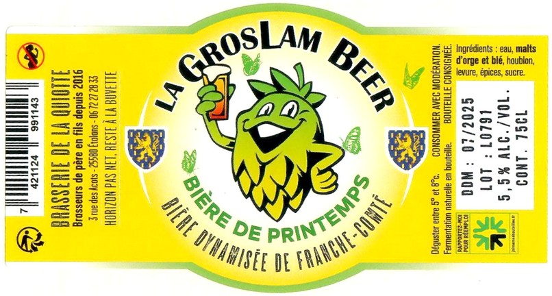 Etiquette BRASSERIE DE LA QUIOTTE 18