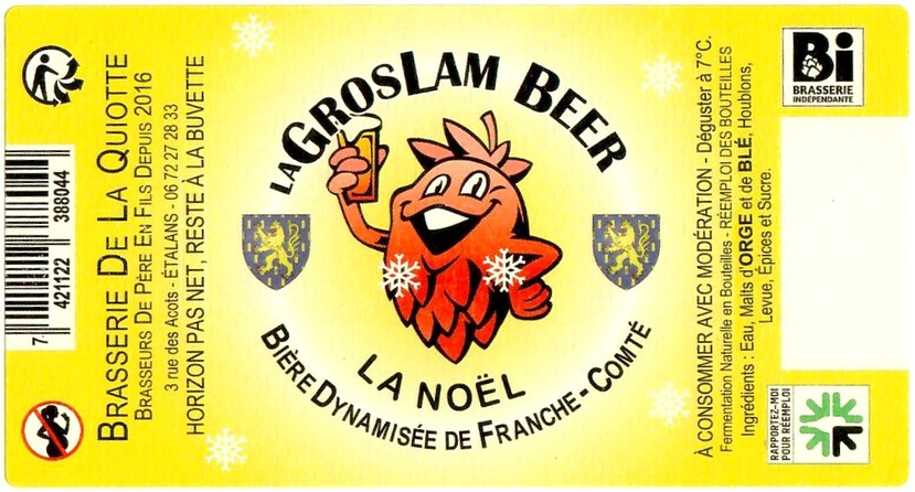 Etiquette BRASSERIE DE LA QUIOTTE 20