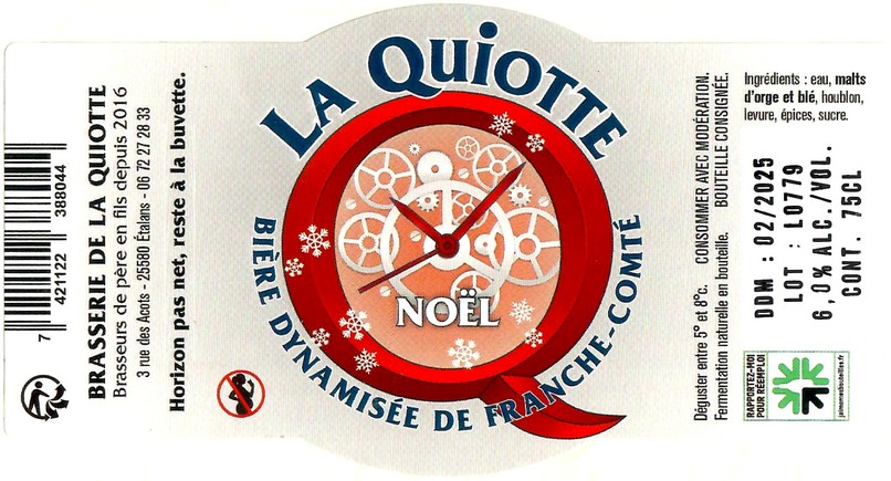 Etiquette BRASSERIE DE LA QUIOTTE 21