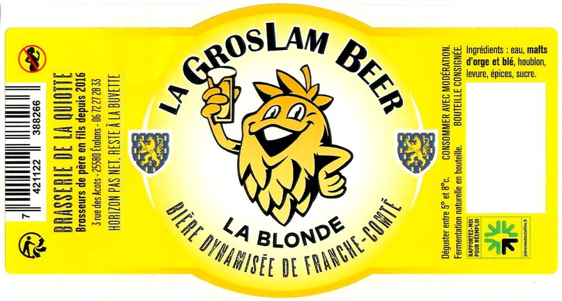 Etiquette BRASSERIE DE LA QUIOTTE 24