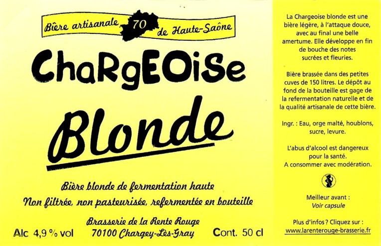 Etiquette BRASSERIE DE LA RENTE ROUGE 03