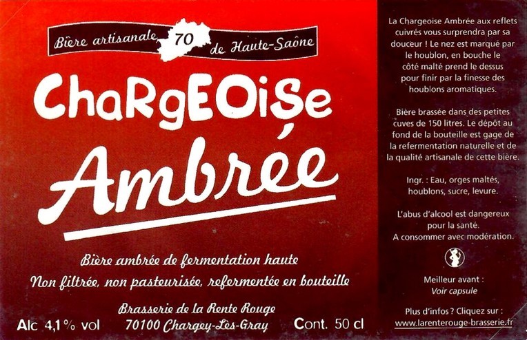 Etiquette BRASSERIE DE LA RENTE ROUGE 05