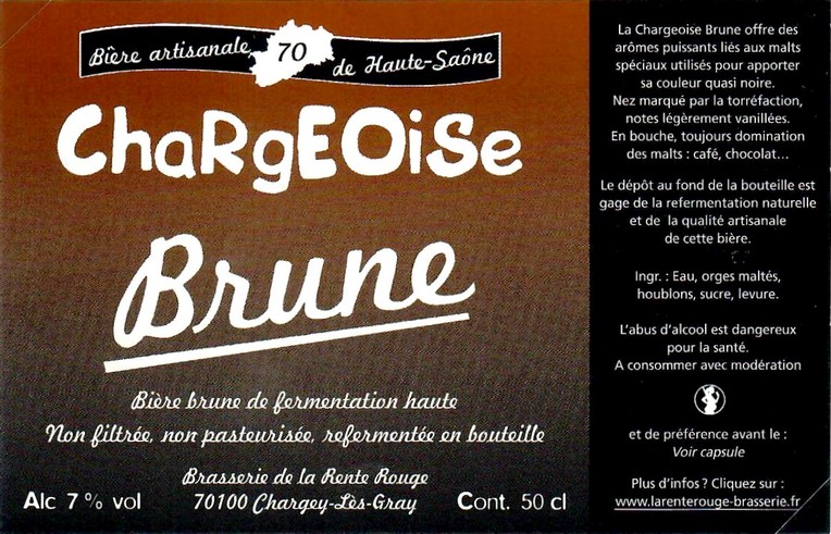 Etiquette BRASSERIE DE LA RENTE ROUGE 07
