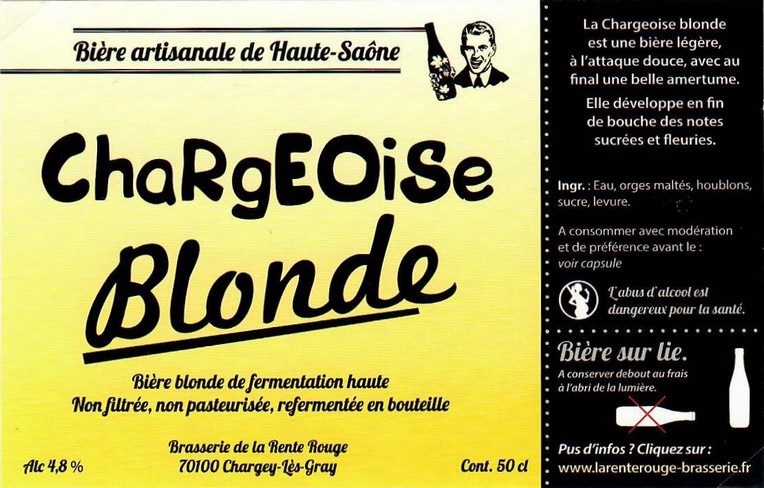 Etiquette BRASSERIE DE LA RENTE ROUGE 16