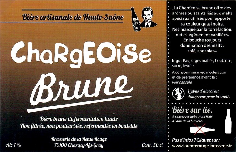 Etiquette BRASSERIE DE LA RENTE ROUGE 17
