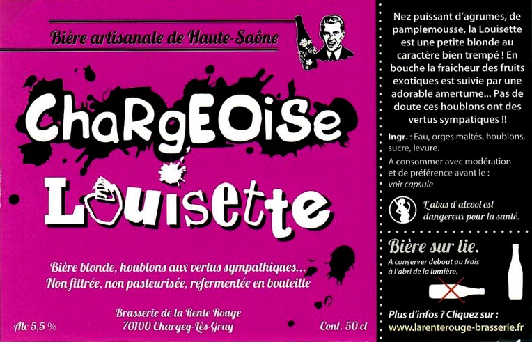 Etiquette BRASSERIE DE LA RENTE ROUGE 22