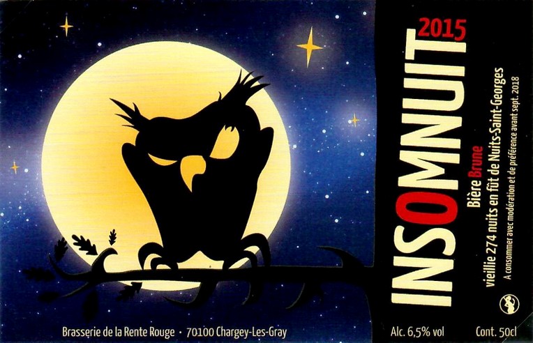 Etiquette BRASSERIE DE LA RENTE ROUGE 27