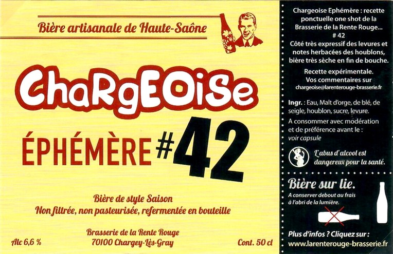 Etiquette BRASSERIE DE LA RENTE ROUGE 31