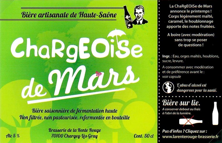 Etiquette BRASSERIE DE LA RENTE ROUGE 33