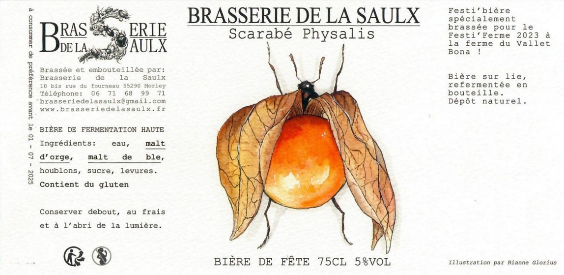Etiquette BRASSERIE DE LA SAULX 08
