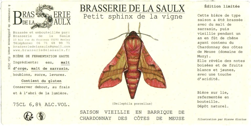Etiquette BRASSERIE DE LA SAULX 09