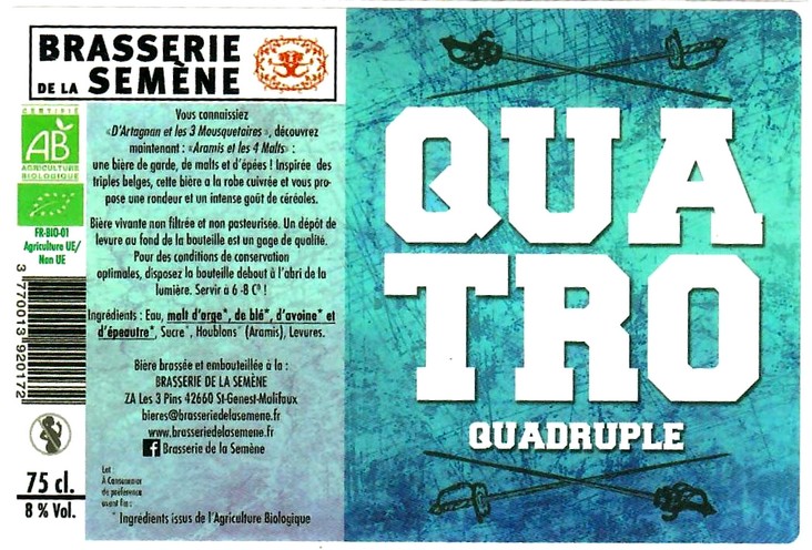 etiquette BRASSERIE DE LA SEMENE 07