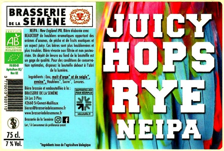 etiquette BRASSERIE DE LA SEMENE 08