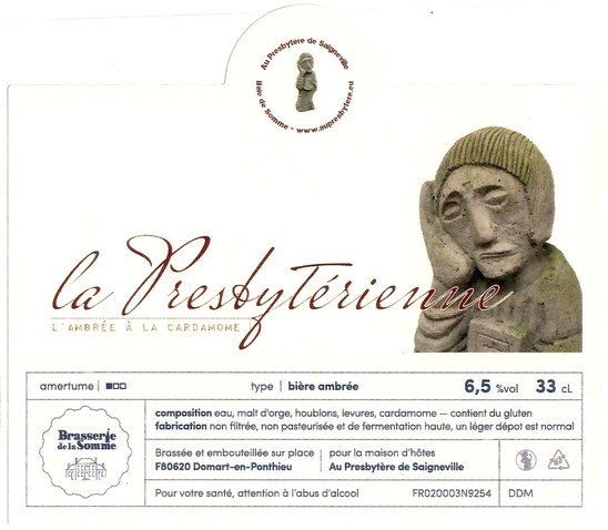 Etiquette BRASSERIE DE LA SOMME 110